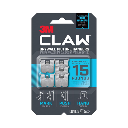 3M Claw Drywall Picture Hangers, 5 Count