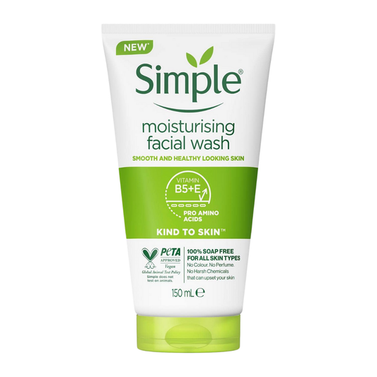 Simple Moisturizing Facial Wash Kind to Skin, 150 ml / 5.1 oz