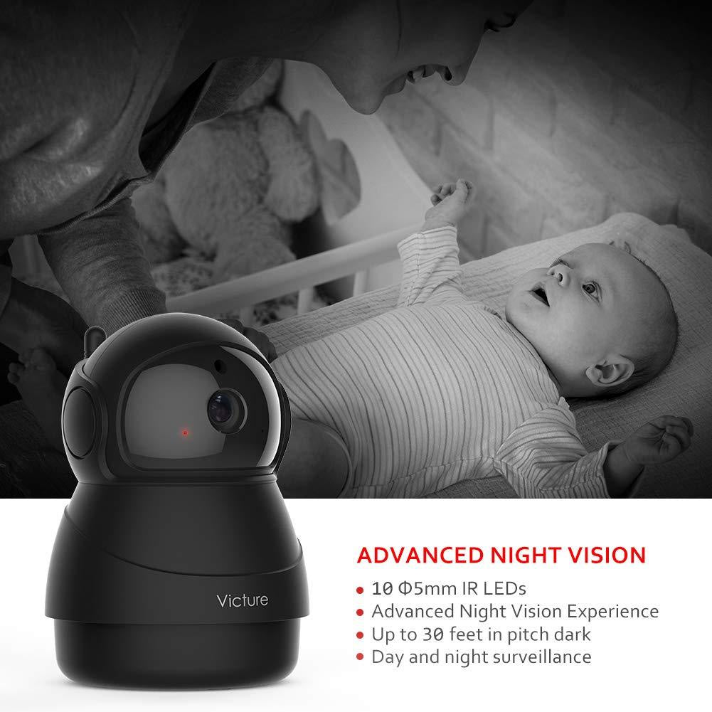 Victure PC540 1080P FHD Wireless Security Camera with Motion Detection, Night Vision &  2-Way Audio