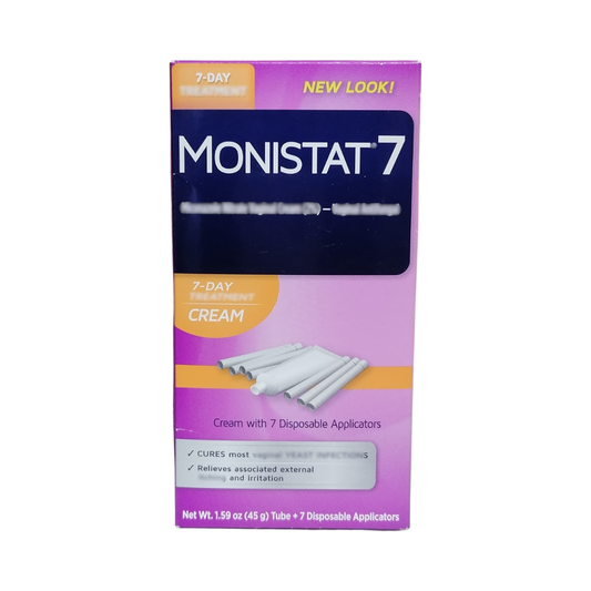 Monistat 7 Feminine Care Cream, 1.59 oz Tube & 7 Disposable Applicators