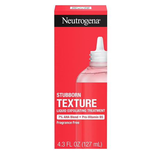 Neutrogena Stubborn Texture Liquid Exfoliating Treatment Designed Fro Acne Prone Skin, Fragrance Free, 4.3 fl oz / 127mL
