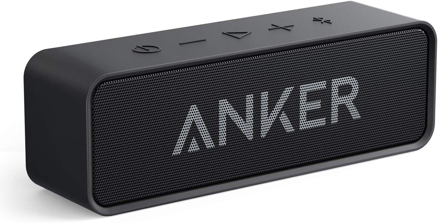Anker Bluetooth Speaker SoundCore with Loud Stereo Sound, 24-Hour Playtime, 66 ft. Range