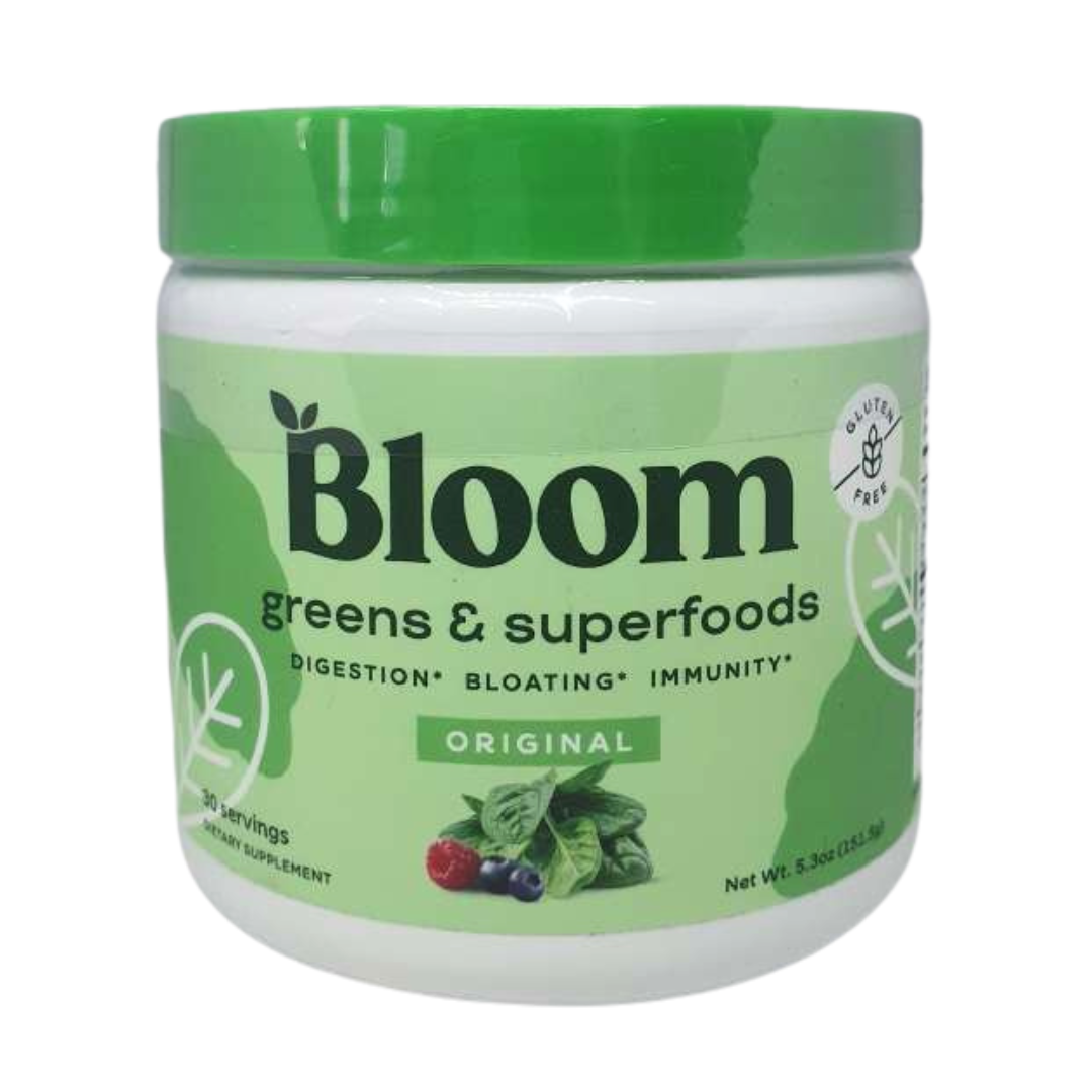 Bloom Super Greens Powder Smoothie & Juice Mix (30 Servings)