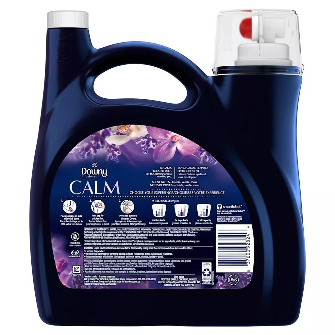 Downy Infusions Calm Fabric Conditioner Lavander & Vanilla Bean 170 Loads - 3.40L