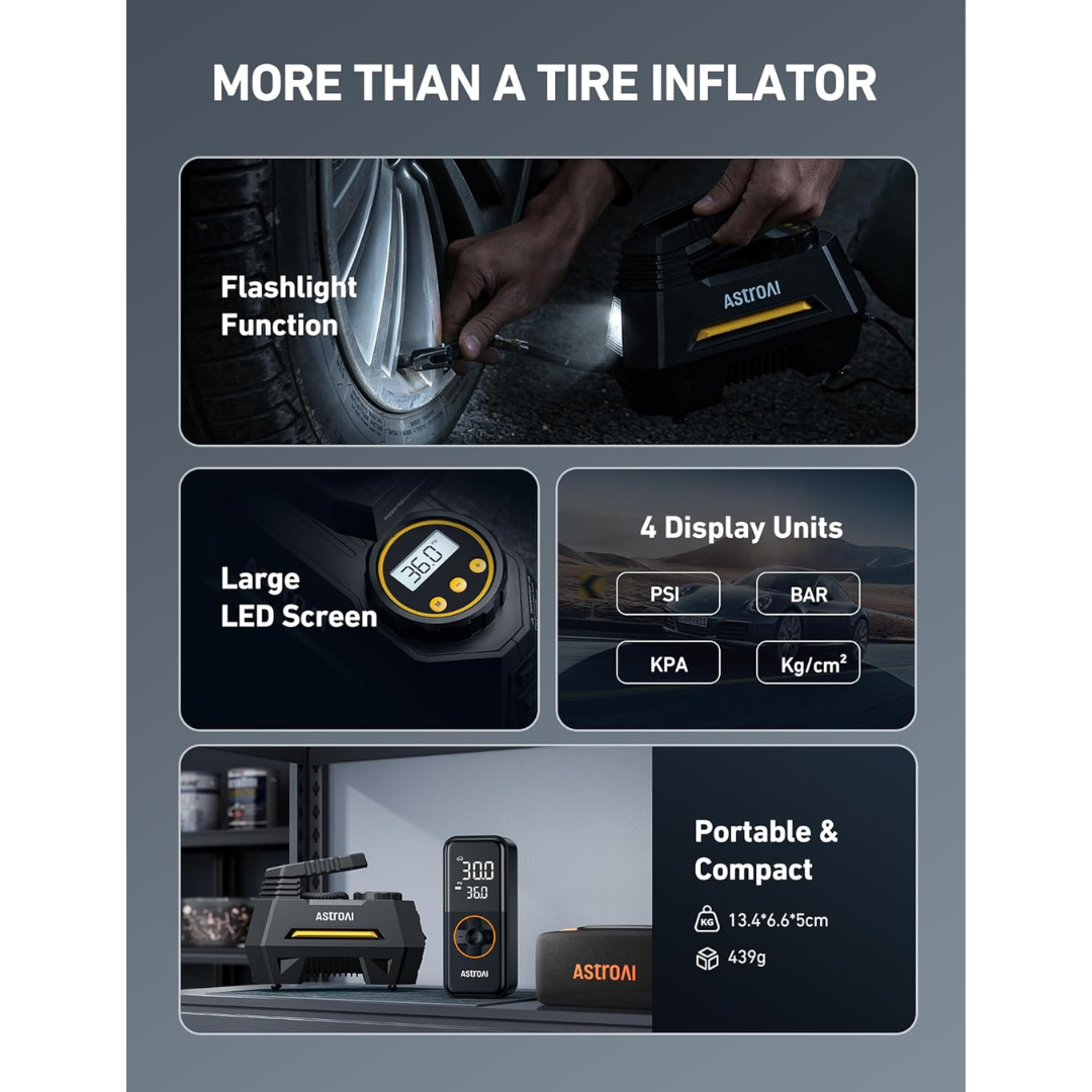 AstroAI CZK-3631 Portable Car Air Pump 12V, 35L / Min