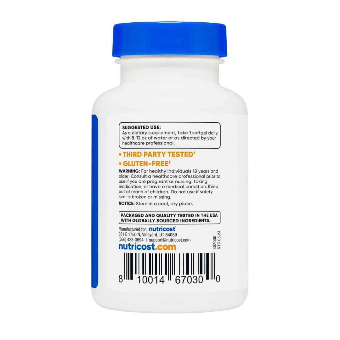 Nutricost Zeaxanthin with Lutein 20mg Supplement 120 Softgels