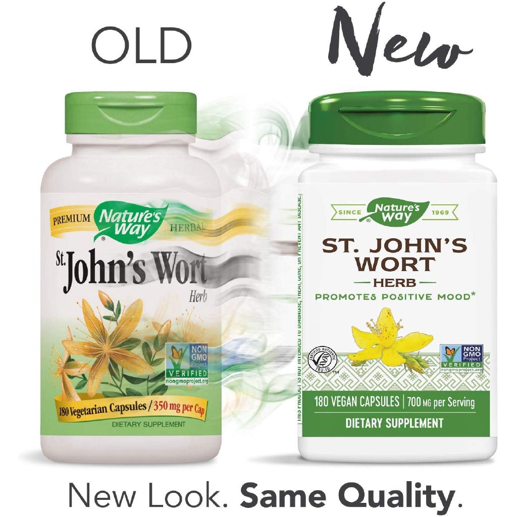 Nature's Way St. John’s Wort Herb, 700 mg per serving, 180 Vegan Capsules