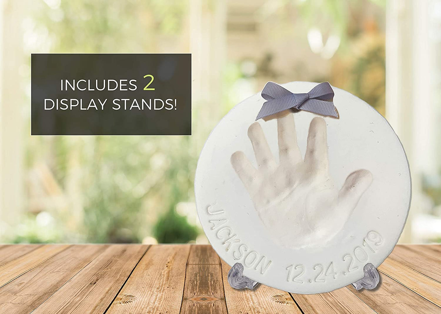 Baby Handprint Footprint Keepsake Ornament Kit (Makes 2)