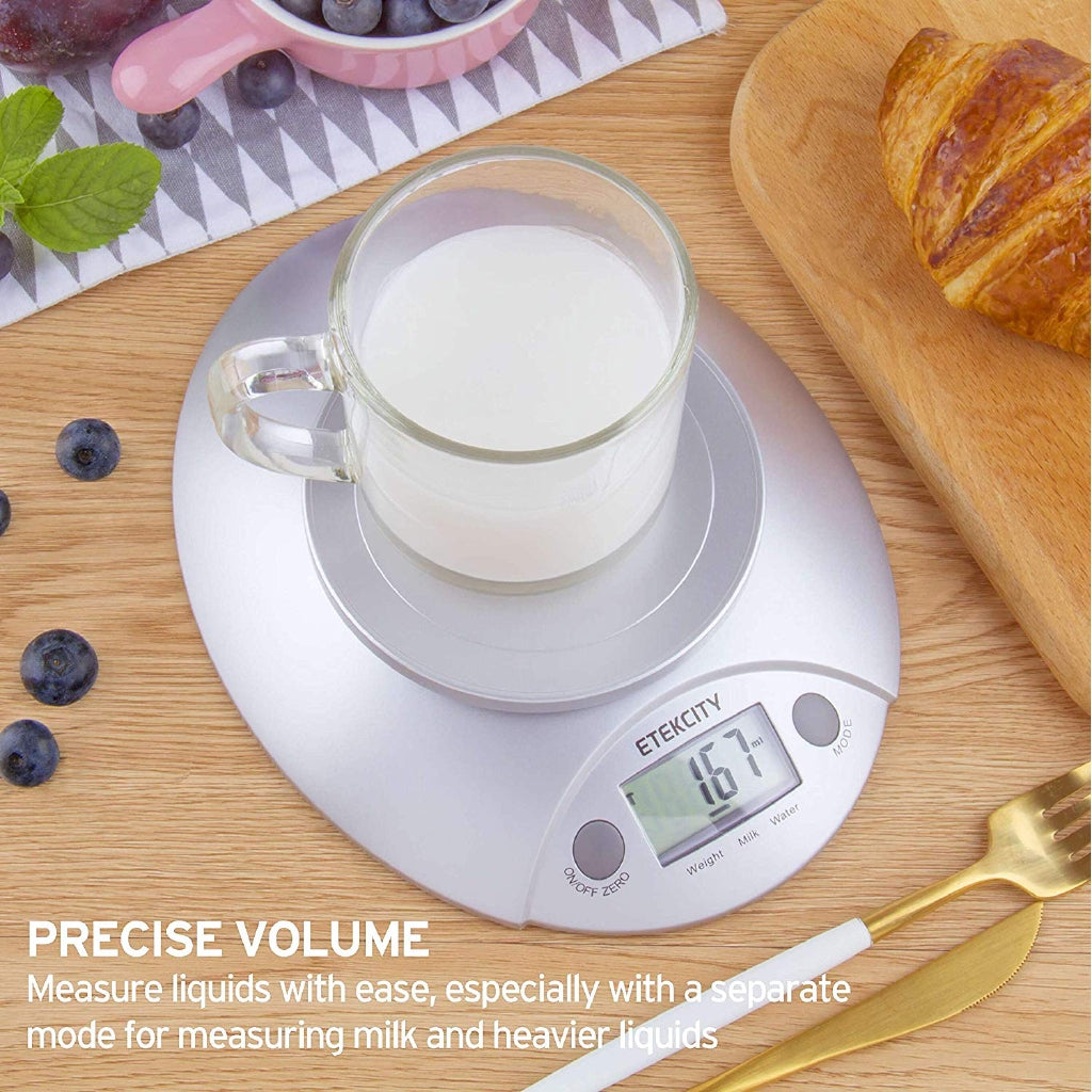 Etekcity Digital Kitchen Food Scale and Multifunction Weight Scale, 11 lb, 5kg