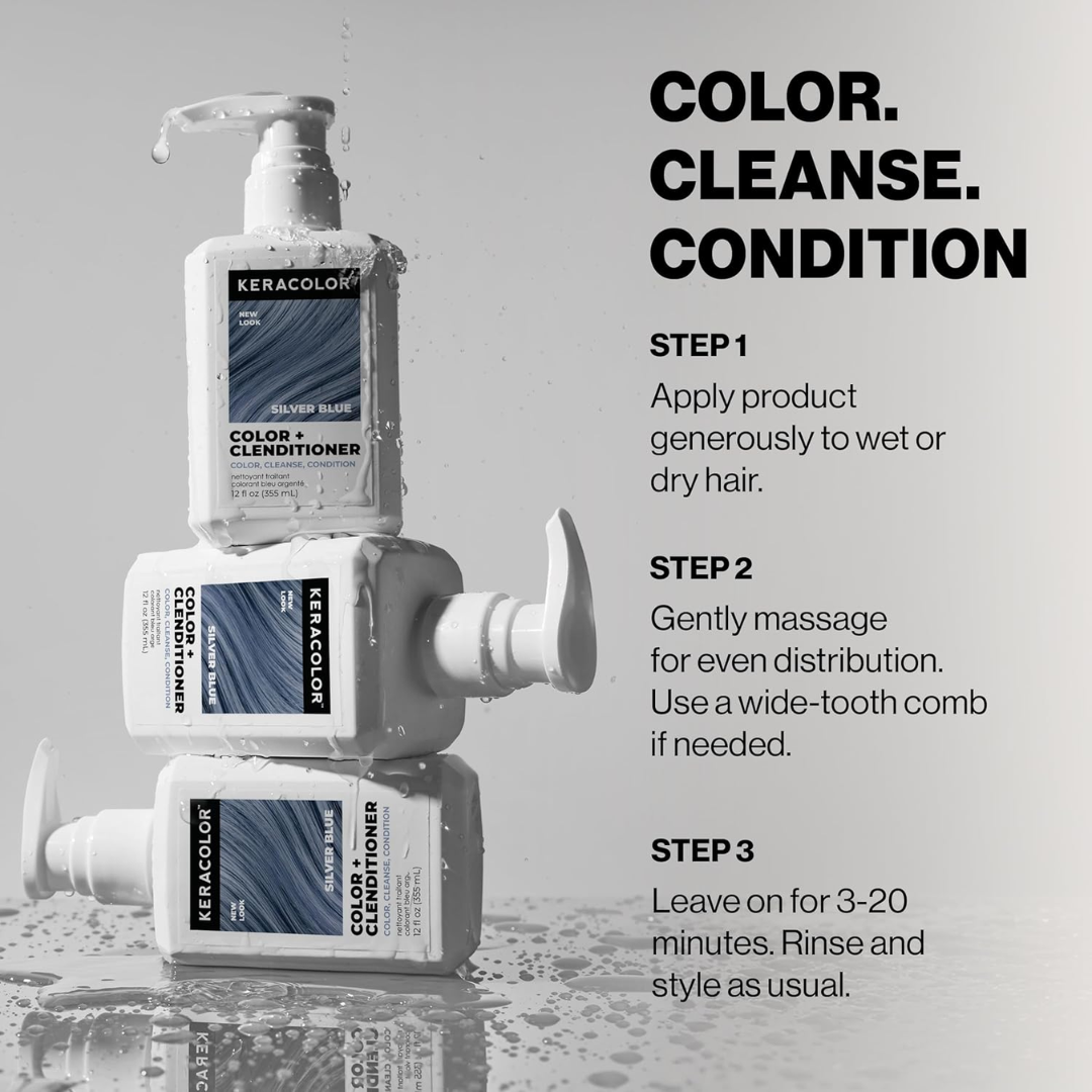 Keracolor Color + Clenditioner Semi Permanent Hair Color, 12 oz / 355 ml