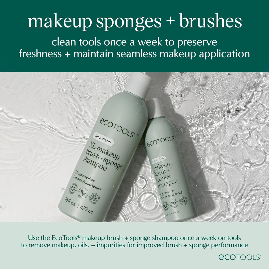Ecotools Deep Clean Makeup Brush + Sponge Shampoo, 8 oz / 236 ml