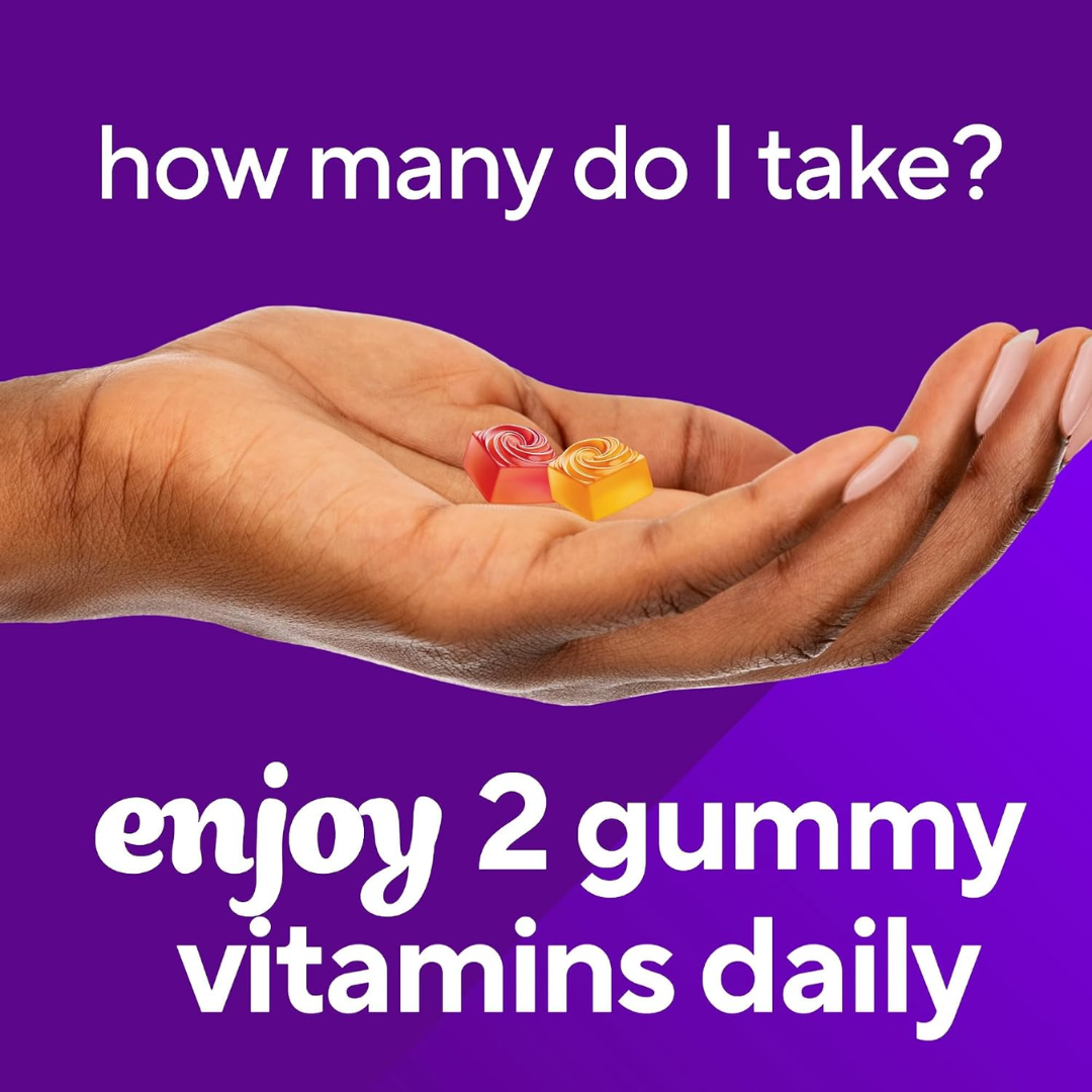 Vitafusion FiberWell Sugar Free 5 g Berry & Peach Flavors, 90 Gummies