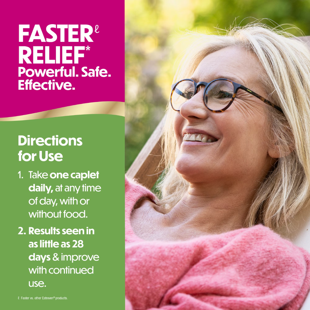Estroven Complete Multi-Symptom Menopause Relief, 60 Caplets