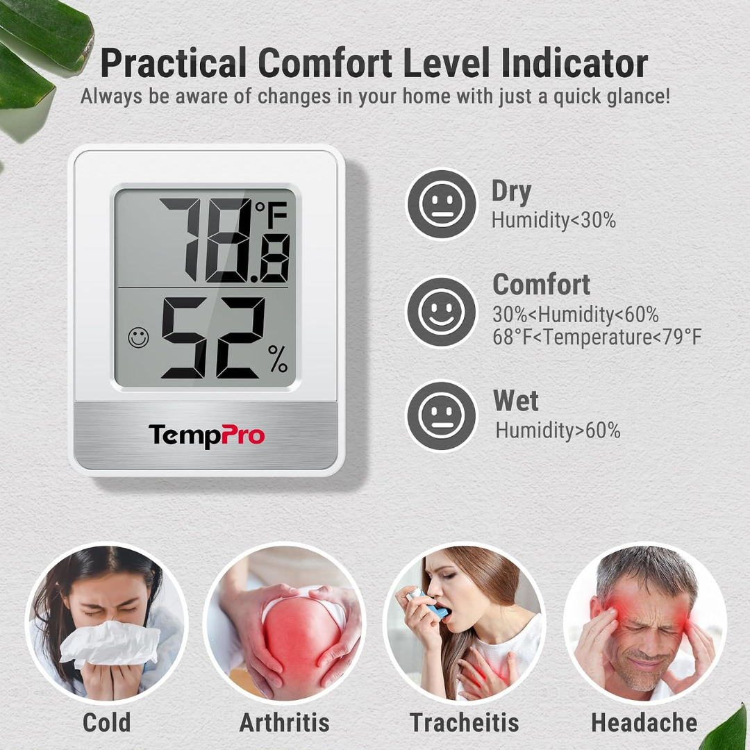 TempPro TP49 Indoor Temperature and Humidity Monitor (NO BOX)