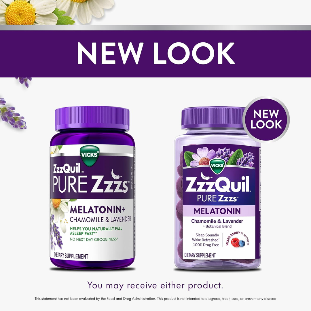 ZzzQuil Melatonin Wild Berry Flavored, 48 Gummies