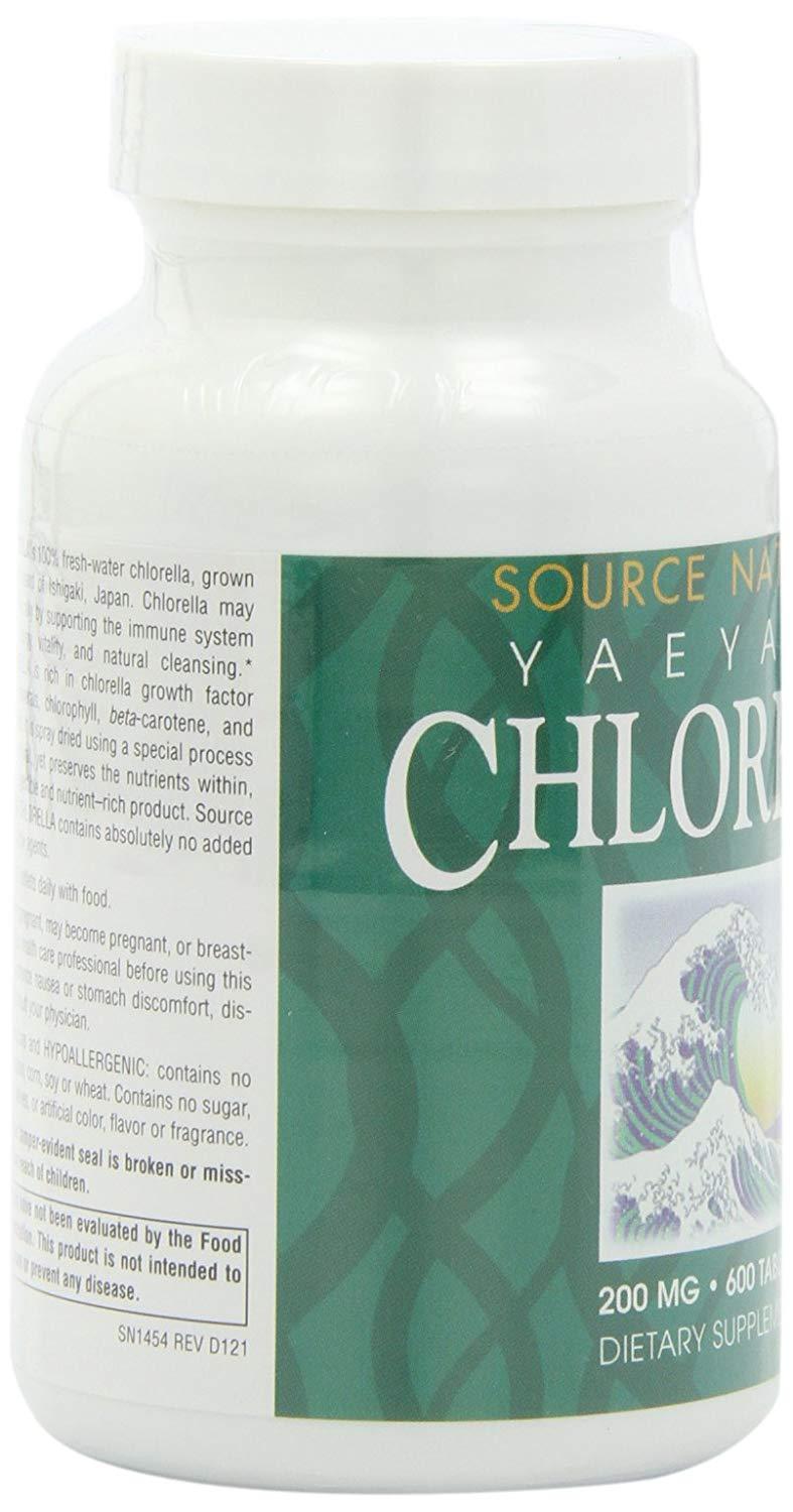 Source Naturals Chlorella From Yaeyama 200 mg - 600 Tablets