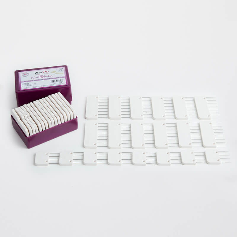 KnitPro Knit Blockers -Pack of 20 (12 pieces of Knit Blockers with 8 Pins &8 pieces of Knit Blockers with 4Pins) (10877)