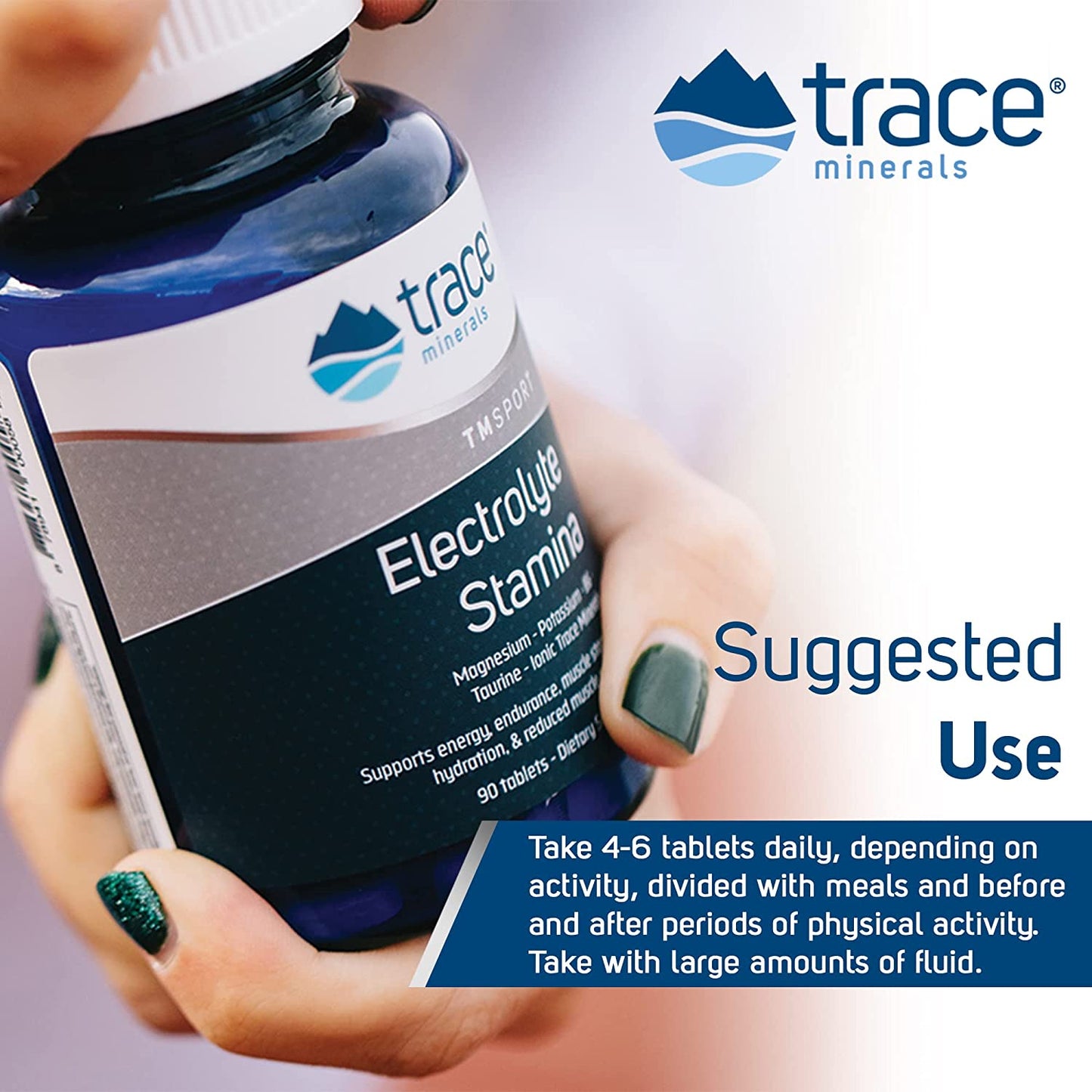 Trace Minerals TM Sport Electrolyte Stamina Dietary Supplement - 90 Tablets