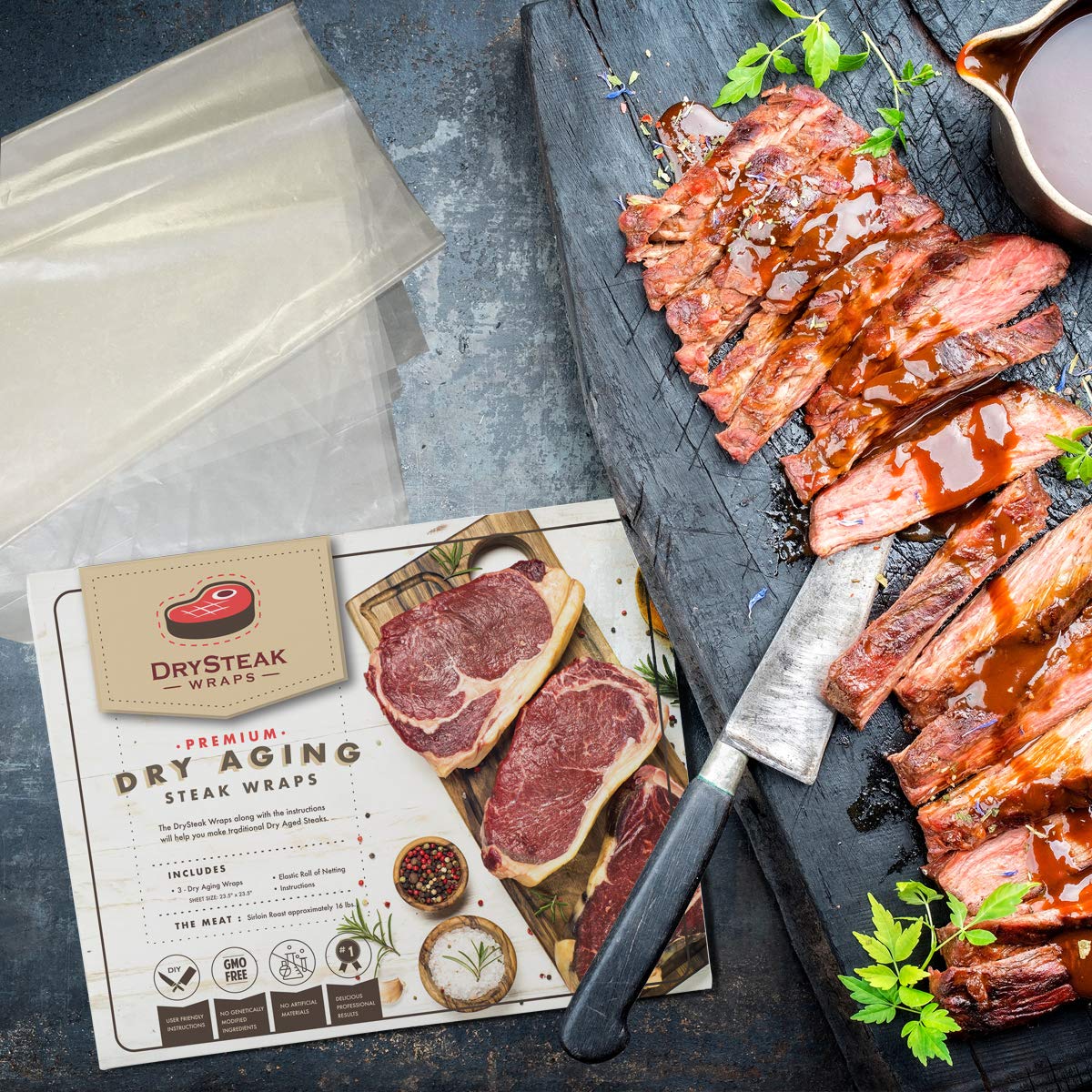 DrySteak Wraps Premium Dry Aging Steak Wraps