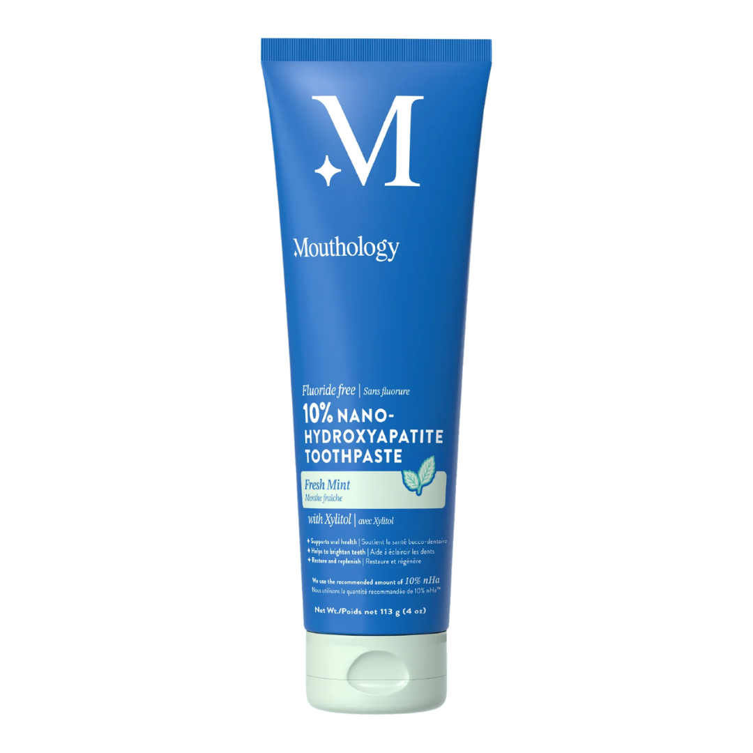 Mouthology 3-in-1 Nano-Hydroxyapatite Toothpaste Fresh Peppermint, 113 g / 4 oz