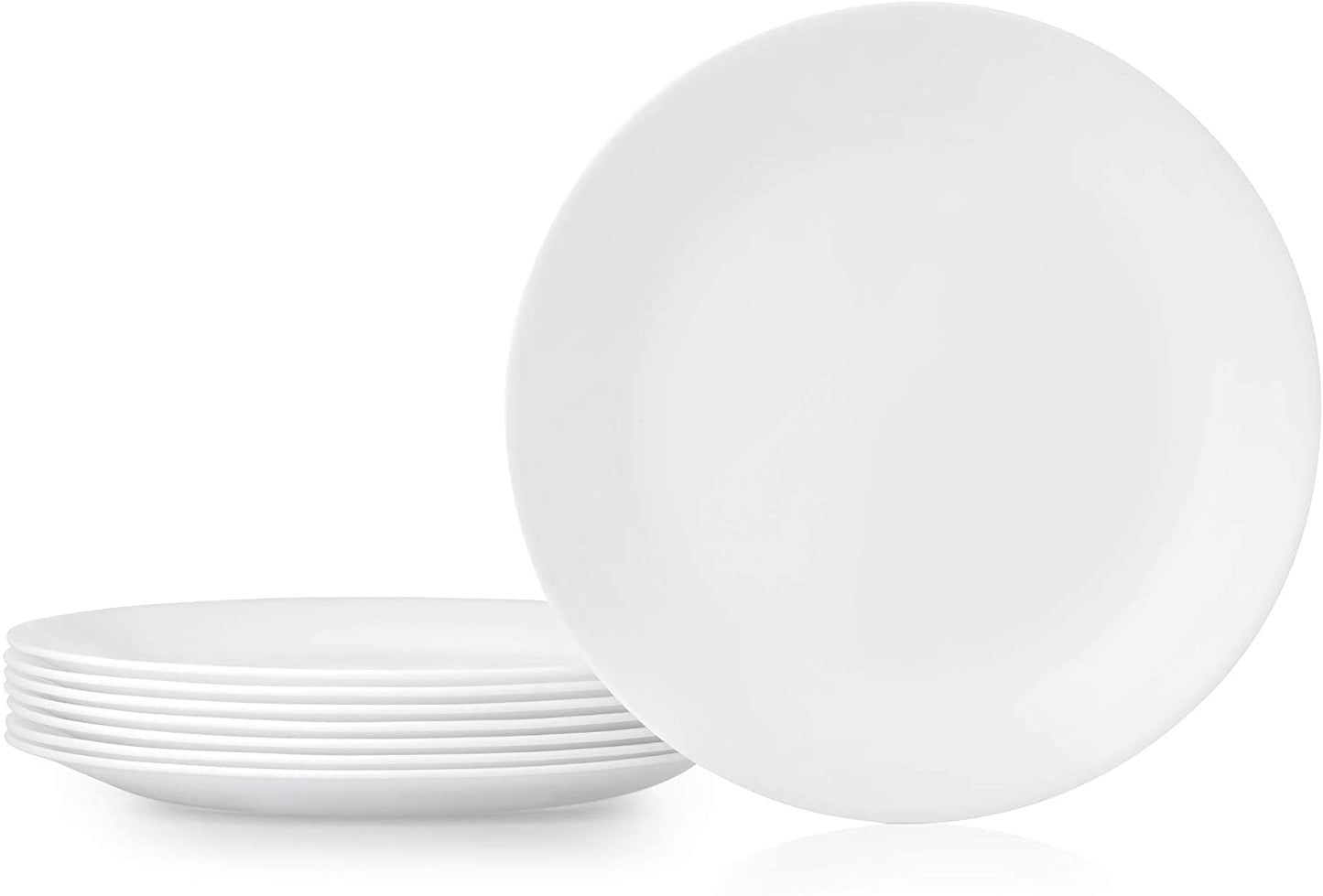 Cor.elle Dinner Plates, 8-Piece, Winter Frost White