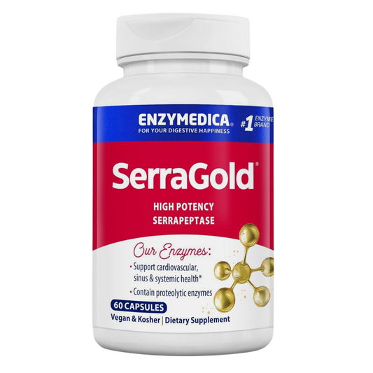 Enzymedica SerraGold High Potency Serrapeptase Supplement 60 Capsules