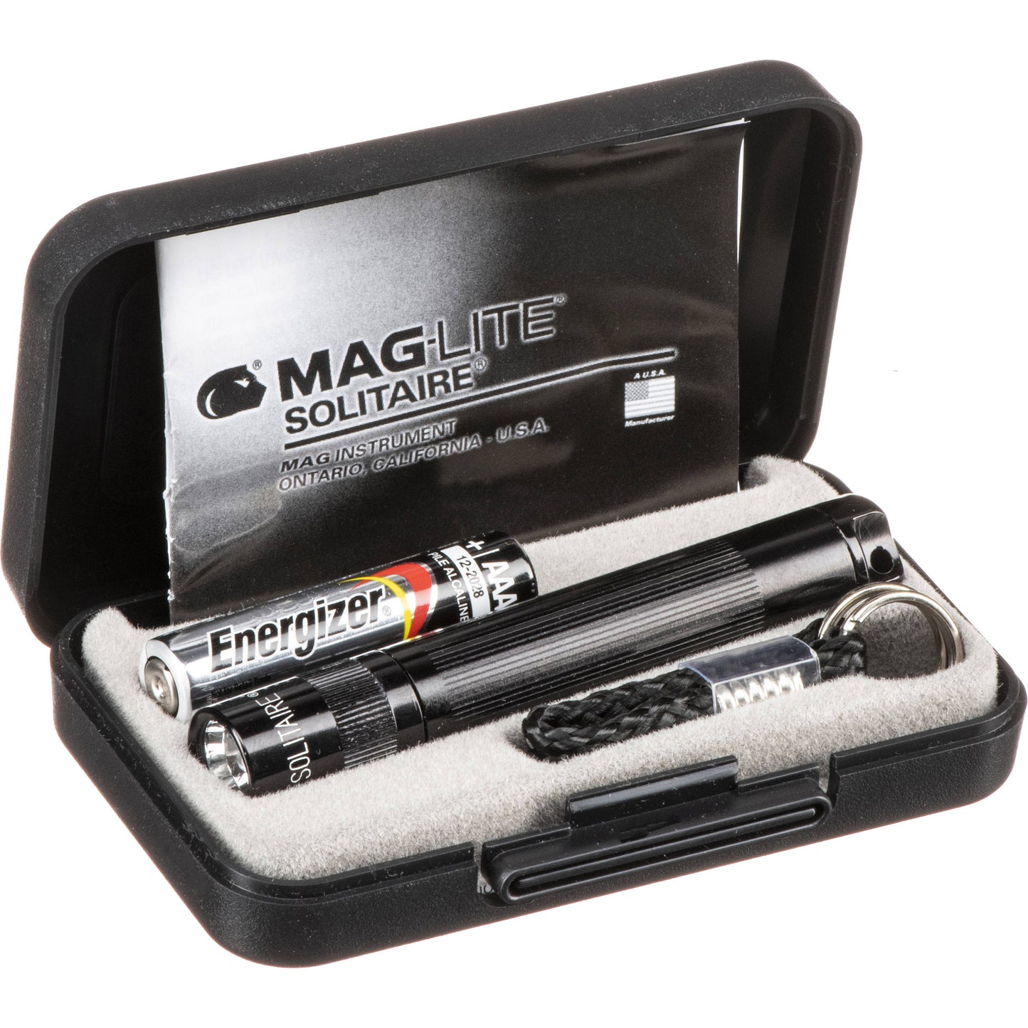 Maglite Solitaire LED Flashlight 1-Cell AAA, Black BATTERY INCLUDED & PACKAGING MAY VARY