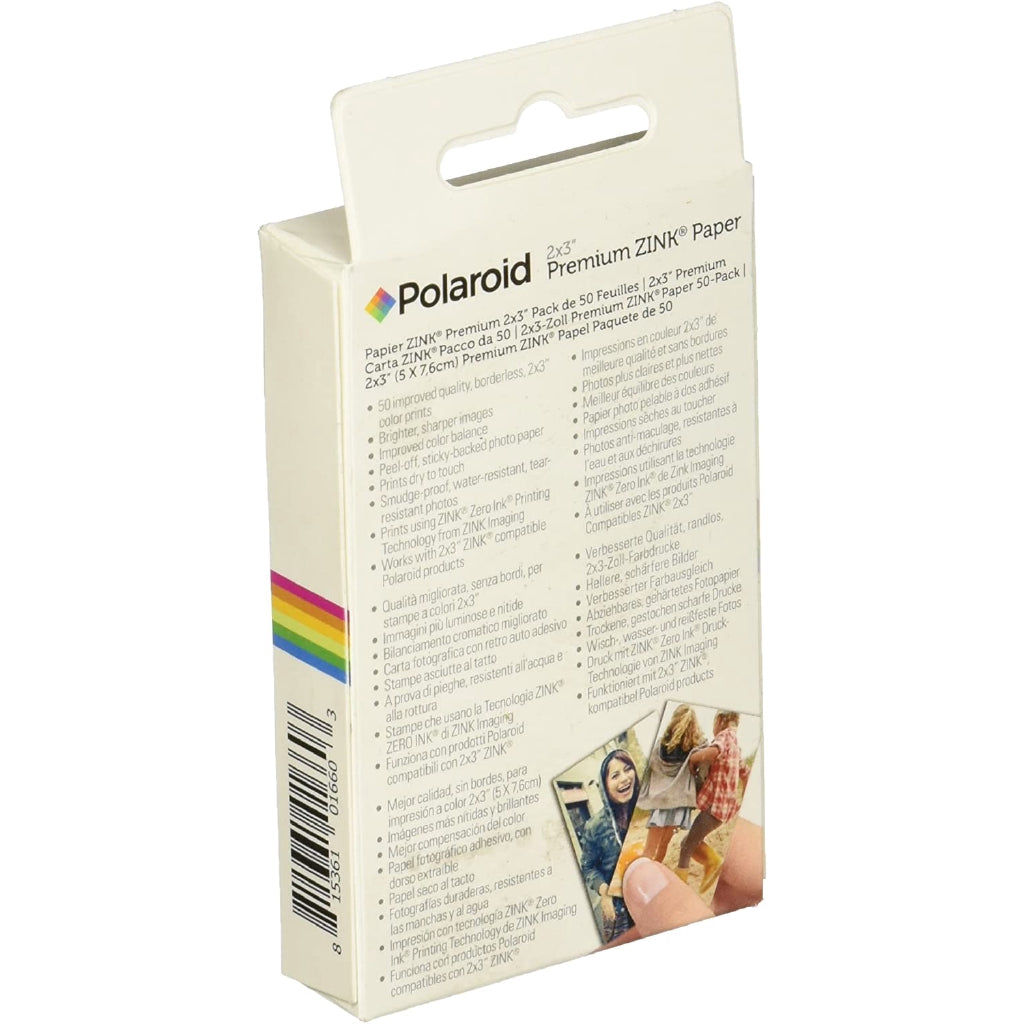 Polaroid 2 x 3ʺ Premium Zink Photo Paper, 50 Sheets (PACKAGING MAY VARY)