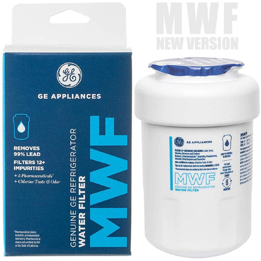 GE MWF Smart Refrigerator Water Filter, General Electric Replacement Cartridge (New Version)