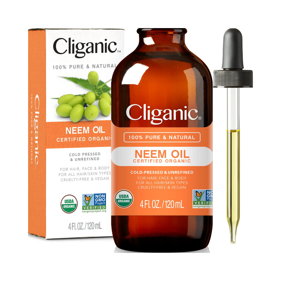 Cliganic Neem Oil Cold Pressed & Unrefined 4 fl oz / 120ml