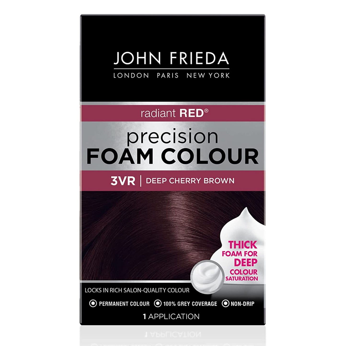 John Frieda London Paris New York Precision Foam Color 1 Application