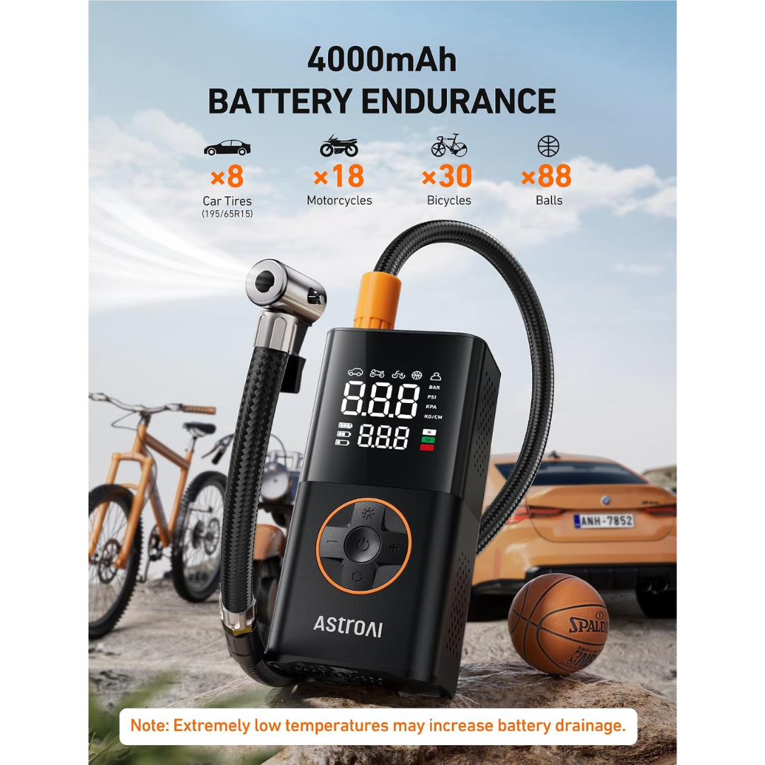 AstroAI Portable Car Air Pump AIRUN L7 150PSI, 5V
