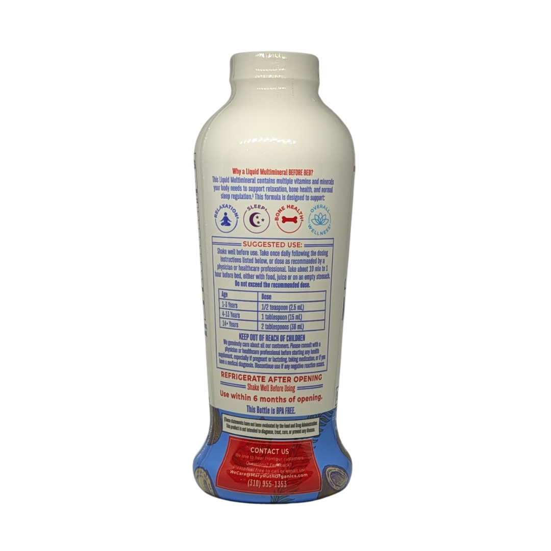 Mary Ruth's Liquid Nighttime Multimineral Dietary Supplement Coconut Dream, 450 ml / 15.22 fl oz
