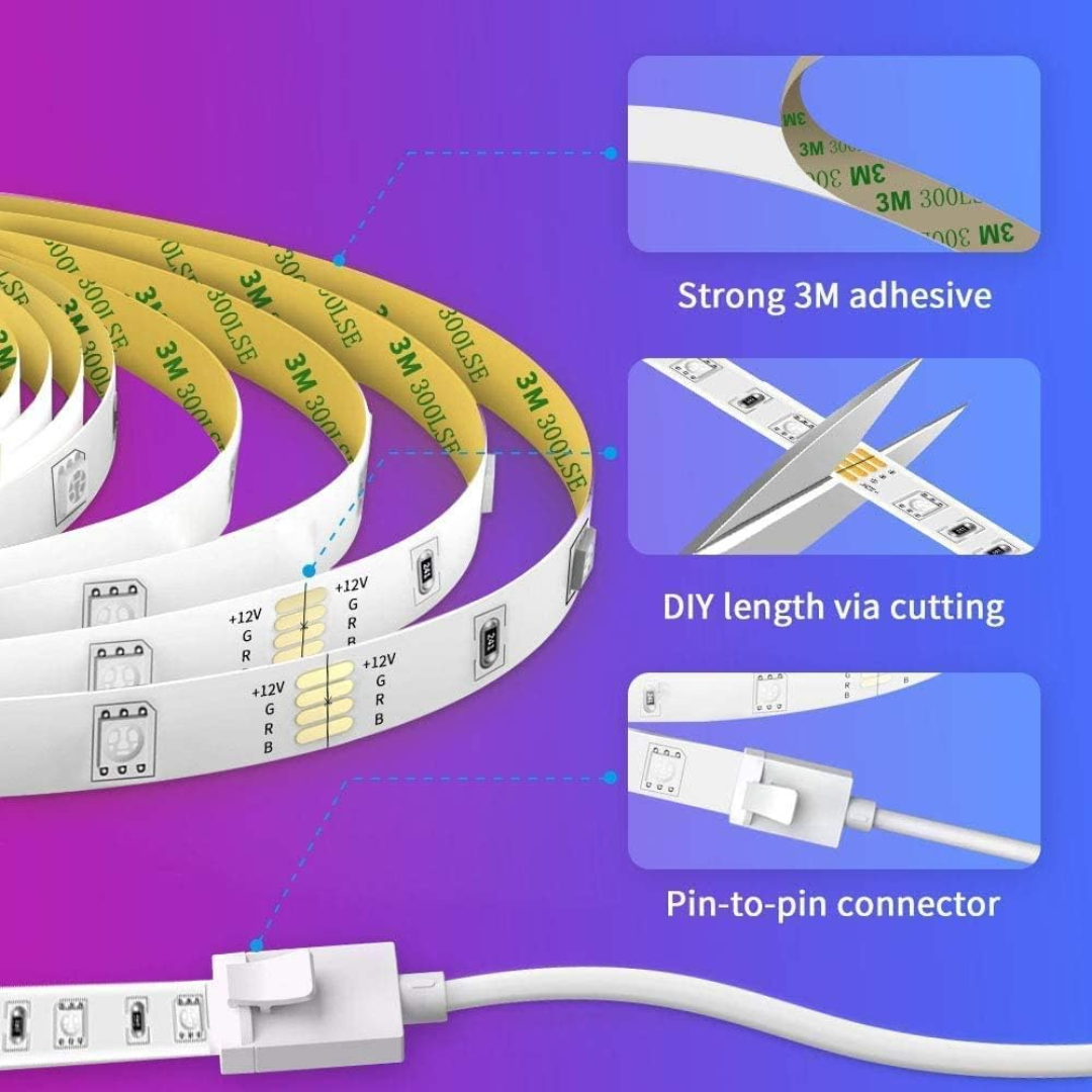 Govee Wi-Fi RGB Led Strip Lights 5 m / 16.4 ft, H6159