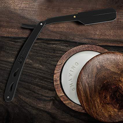 Utopia Care Derby Premium Straight Edge Razor with 100 Derby Blades