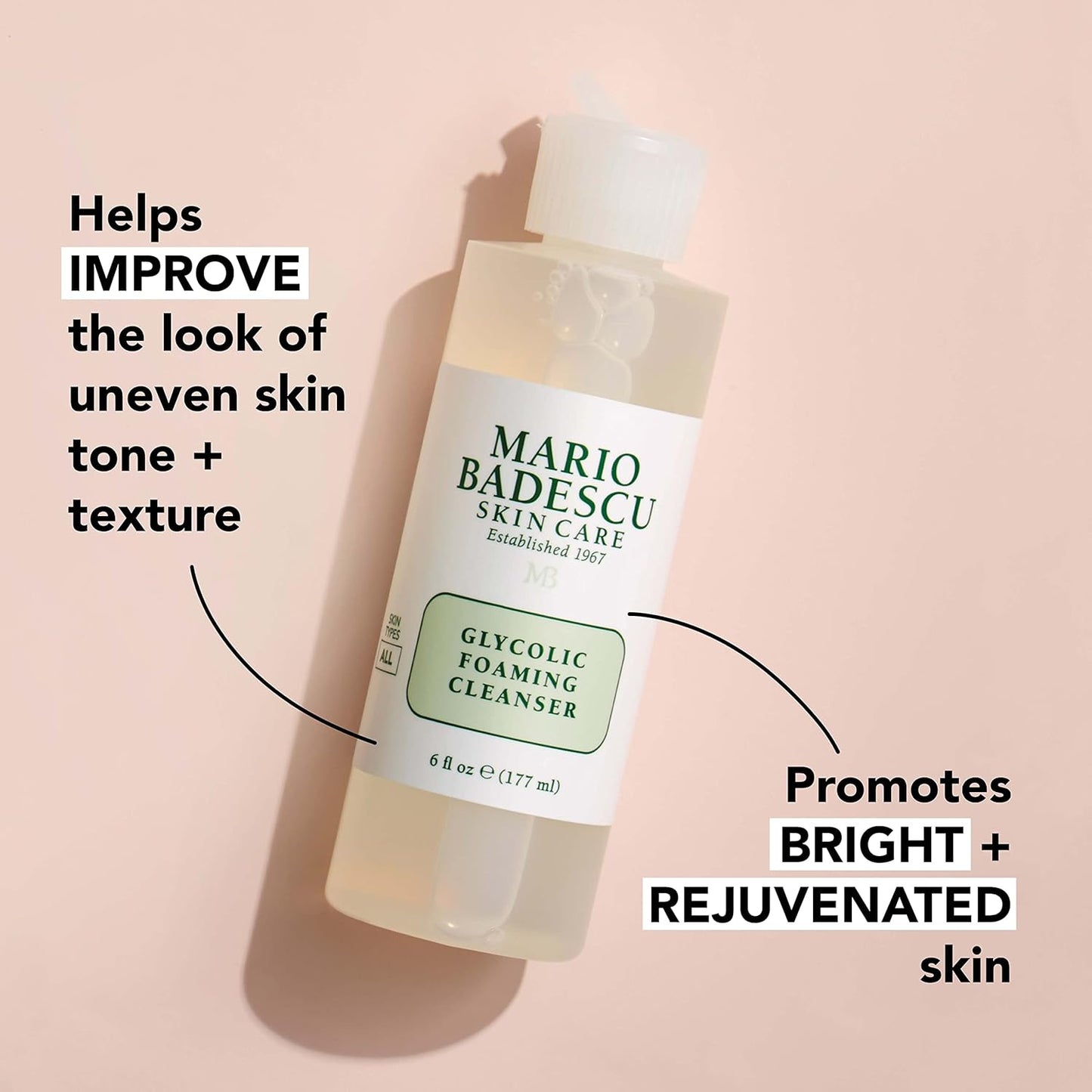 Mario Badescu Glycolic Foaming Cleanser, 177 ml / 6 fl. oz.