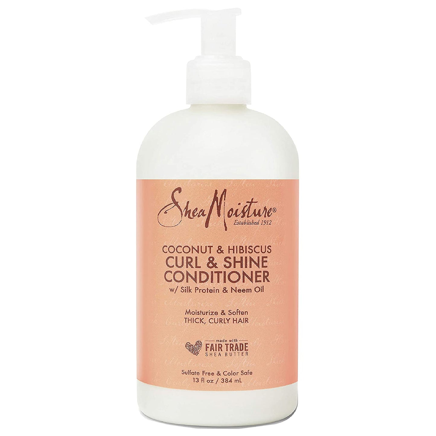 SheaMoisture Coconut & Hibiscus Curl & Shine Conditioner with Silk Protein & Neem Oil, 13 fl.oz / 384ml