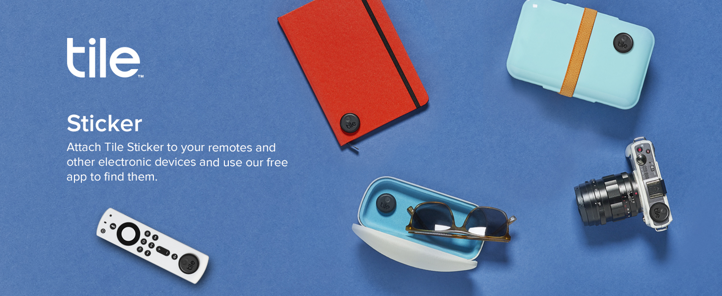 Tile Sticker 2020 Adhesive Bluetooth Tracker for Items, Gadgets, and Remotes – Small (1 Pack)