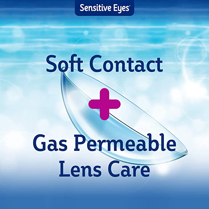 Bausch + Lomb Sensitive Eyes Saline Solution Gentle pH Balanced with Potassium 12 Fl Oz (355ml) NO BOX 1 COUNT