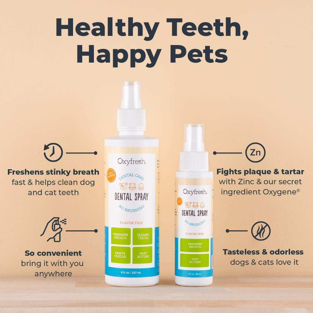 Oxyfresh Pet Dental Spray Flavor Free, 8 oz