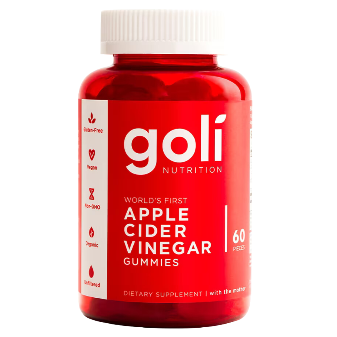 Goli 2 Pack Apple Cider Vinegar and Ashwagandha, 60 Gummies