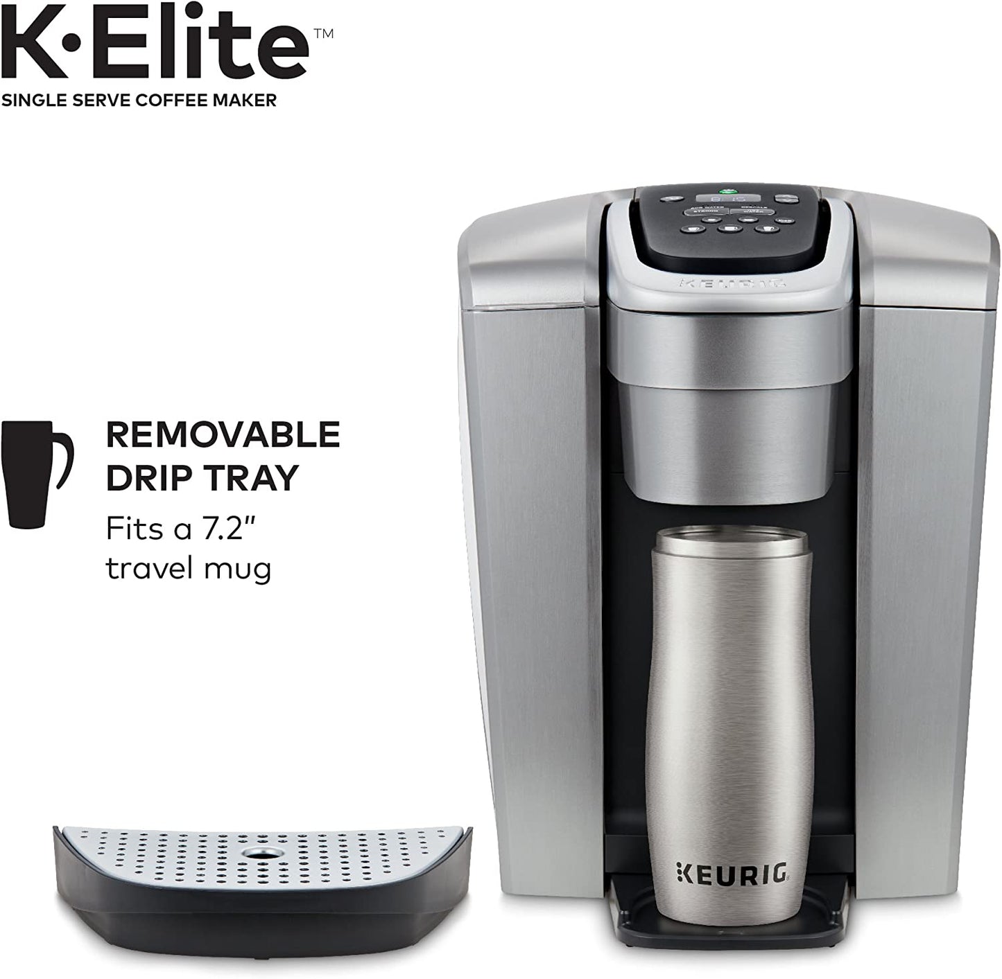 Keurig K-Elite Coffee Maker Single Serve K-Cup Pod Coffee Brewer With Iced Coffee Capability