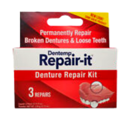 Dentemp Repair-It Advanced Formula Denture Repair Kit, 3 Repairs
