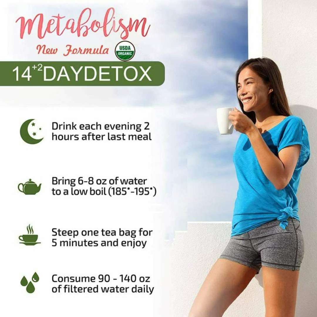 Zero Tea Detox Tea, Weight Loss Tea, Teatox Herbal Tea for Cleanse 14+2days