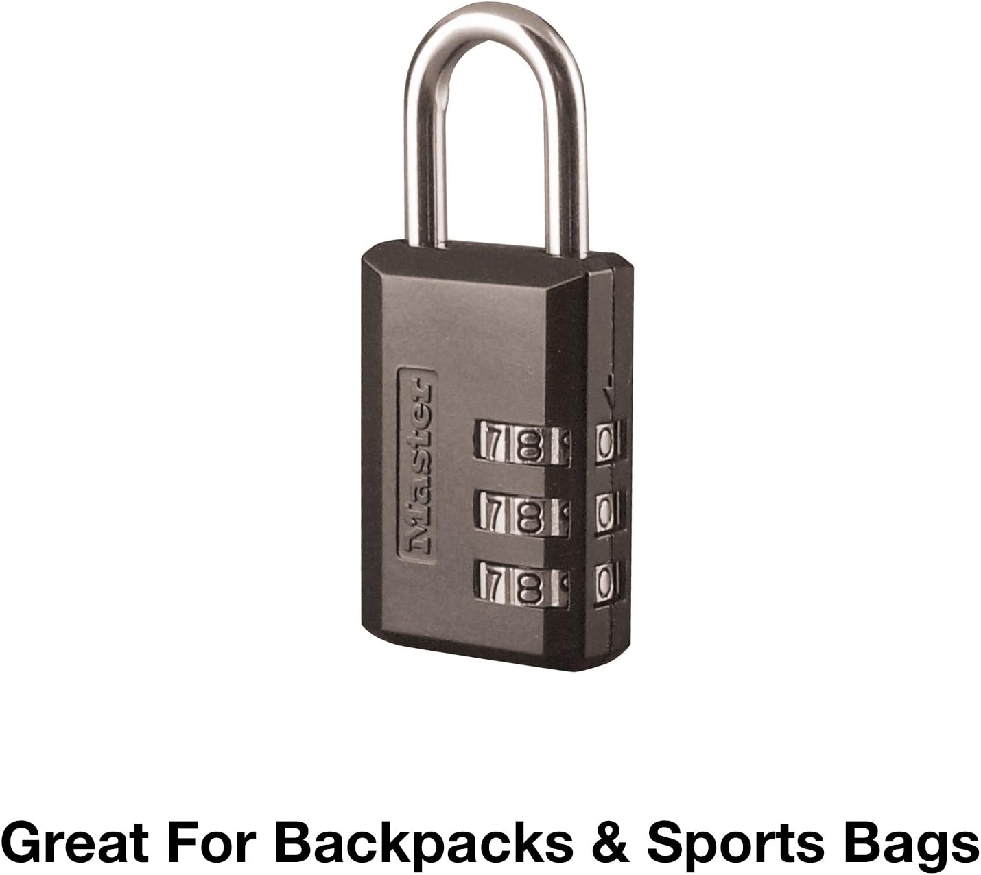 Master Lock Black Combination Padlock With Customizable 3 Digit Code ( 647D )