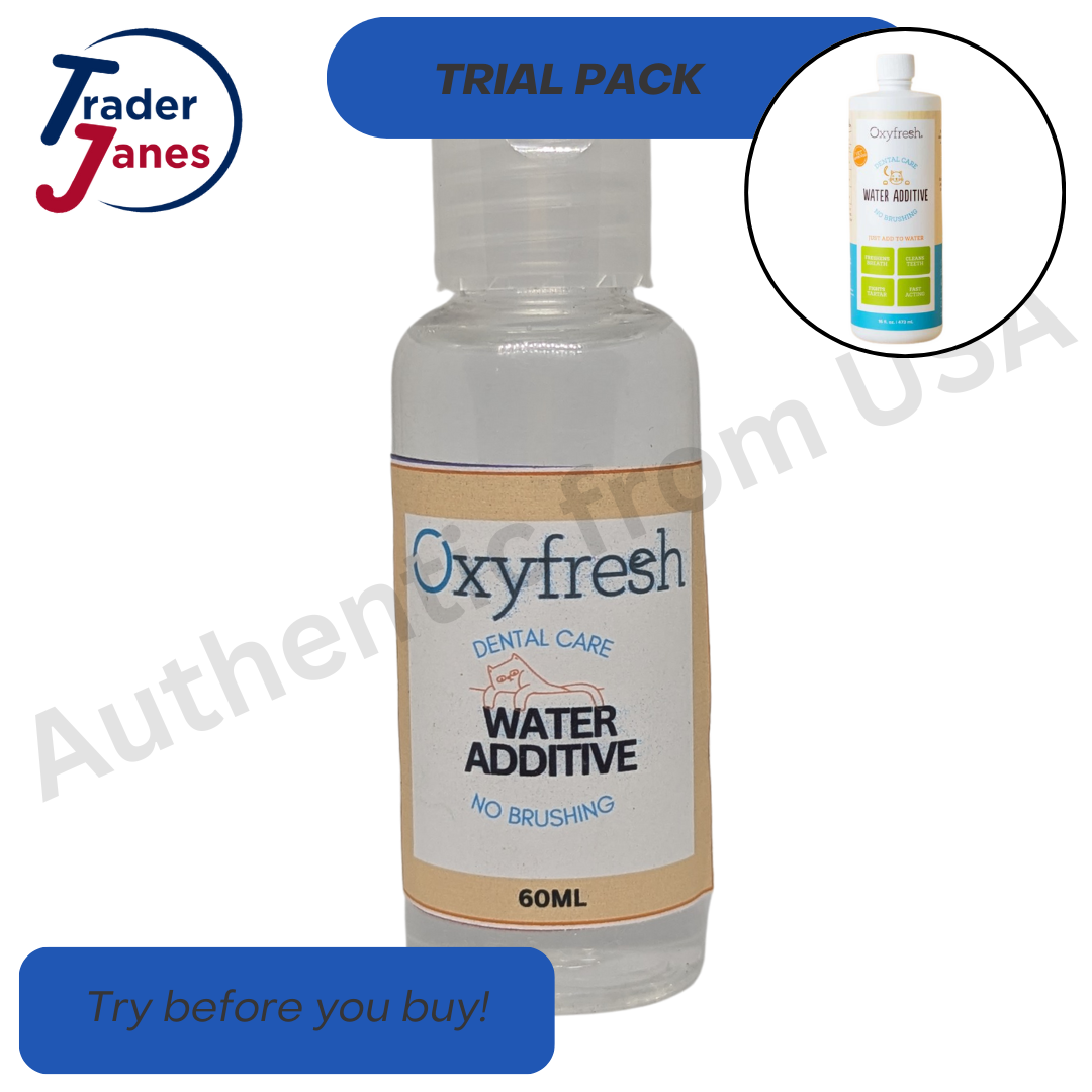 Trial Size Oxyfresh Cat Dental Care Water Additive No Brushing, 60 ml