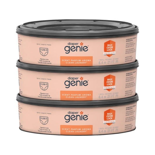 Playtex Baby Diaper Genie Clean Laundry Scent hold up to 270 Diapers, 3 Refills