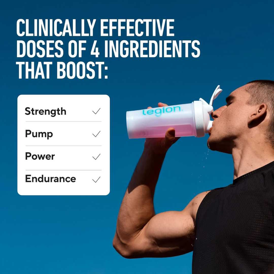 Legion Pulse Stim-Free Pre-Workout Powder Fruit Punch Flavor, 454 g