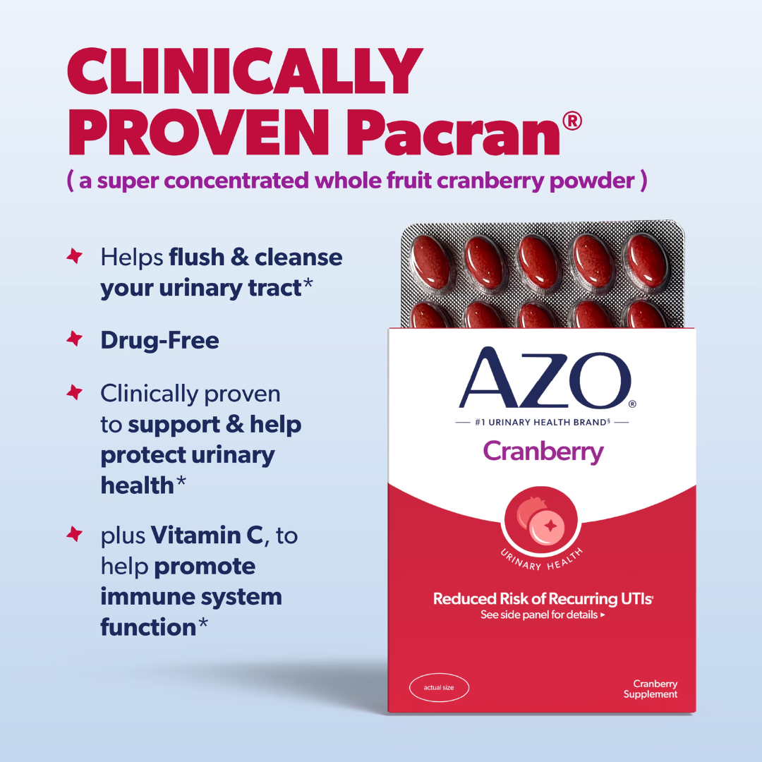 AZO Cranberry Urinary Health Supplement, 50 Caplets
