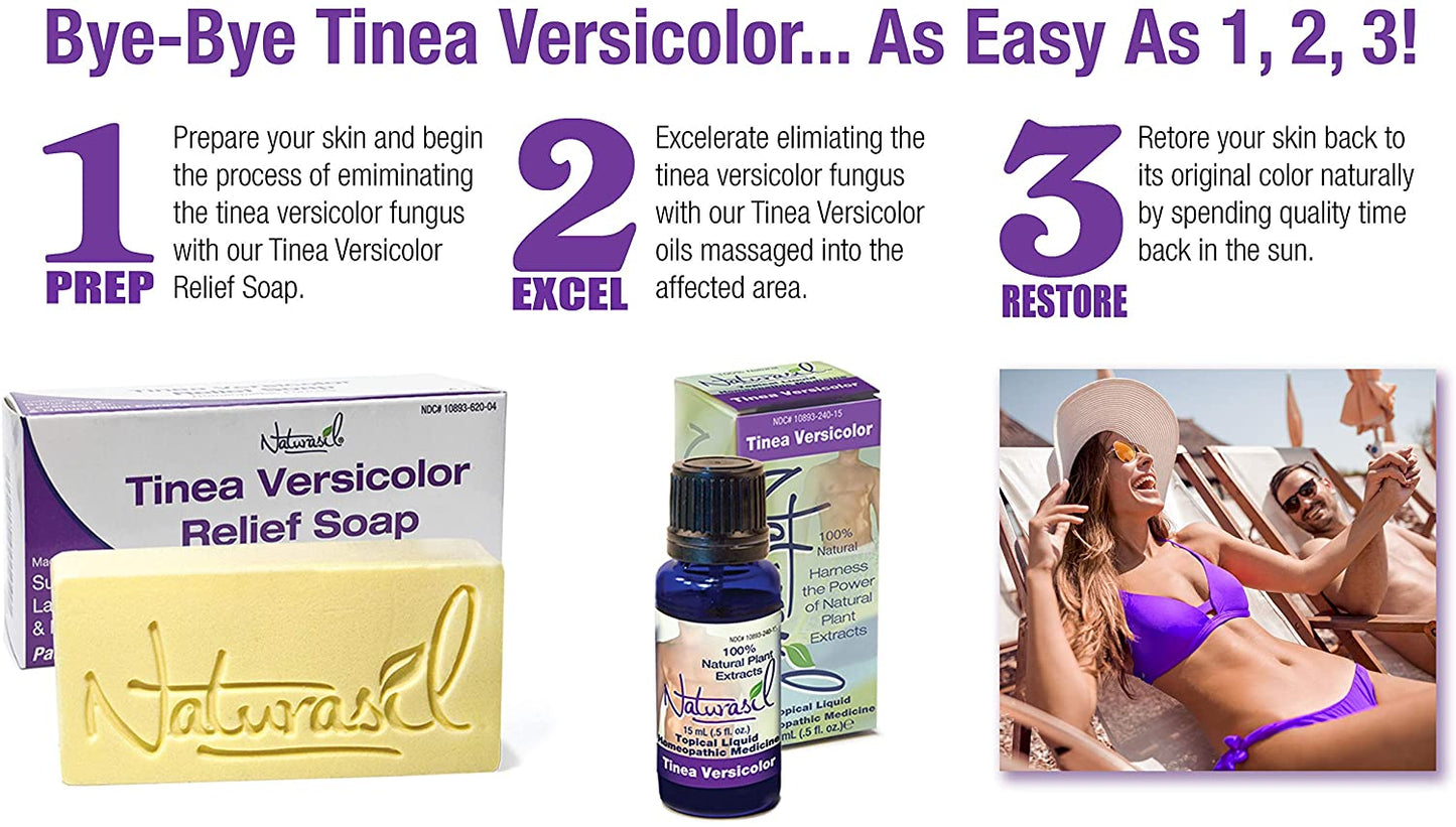 Naturasil Homeopathic Remedies Tinea Versicolor 10% Sulfur Soap 4 oz Bar NO BOX